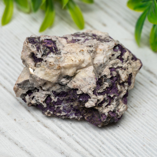 Purpurite on Quartz #7