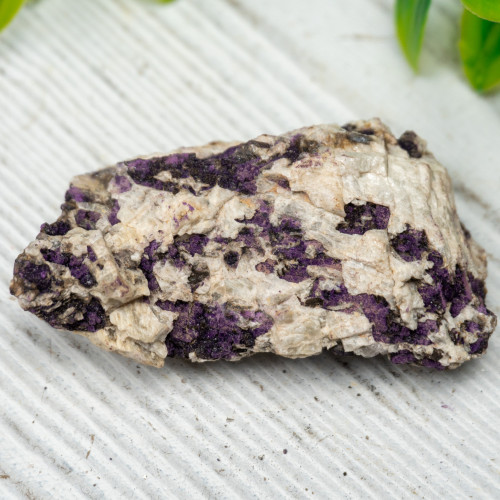 Purpurite on Quartz #6