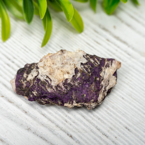 Purpurite on Quartz #1