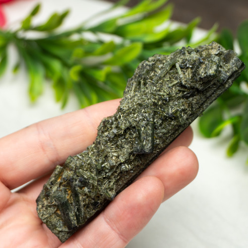 Druzy Green Tourmaline on Green Tourmaline #1