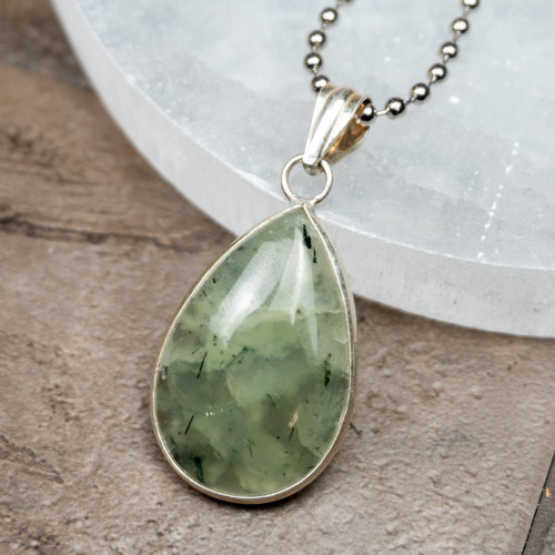 Prehnite and Epidote Necklace #1