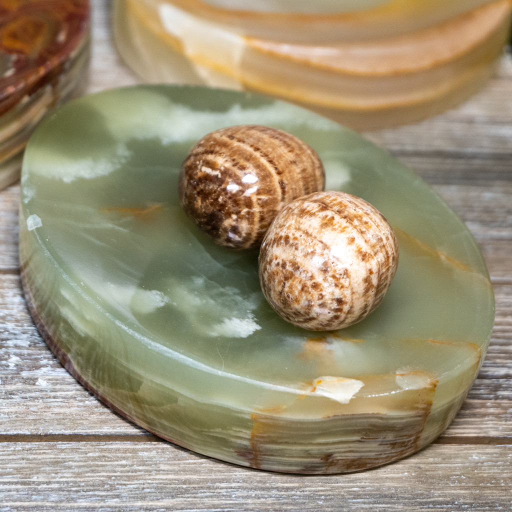 Green Onyx Dish Bowl