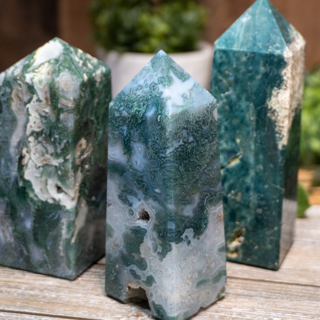Moss Agate Tower - The Crystal Council