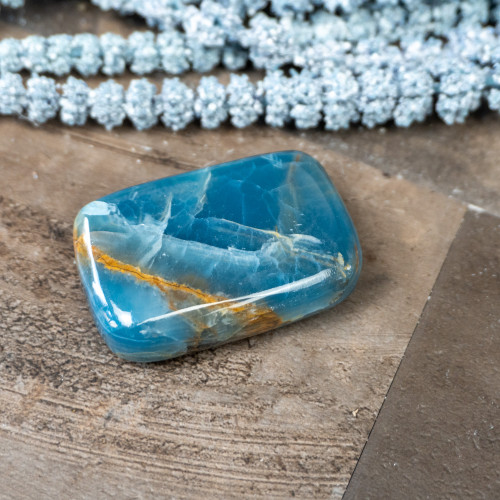 Blue Onyx Palmstone #3