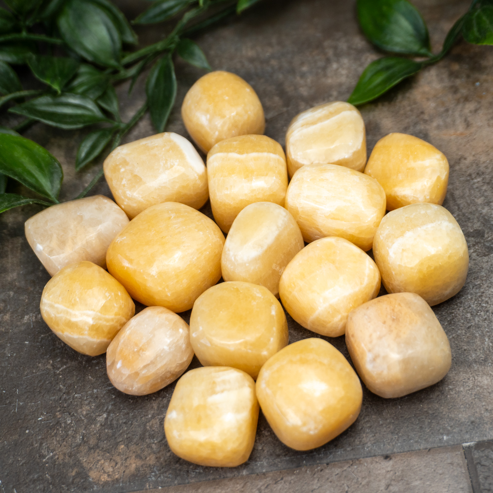 Orange Calcite Tumbled