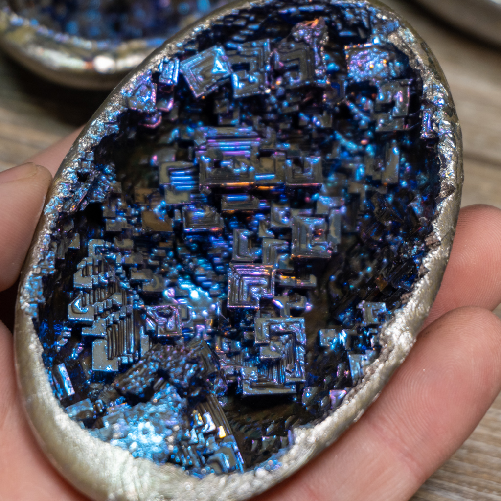 Blue Bismuth Shell - The Crystal Council