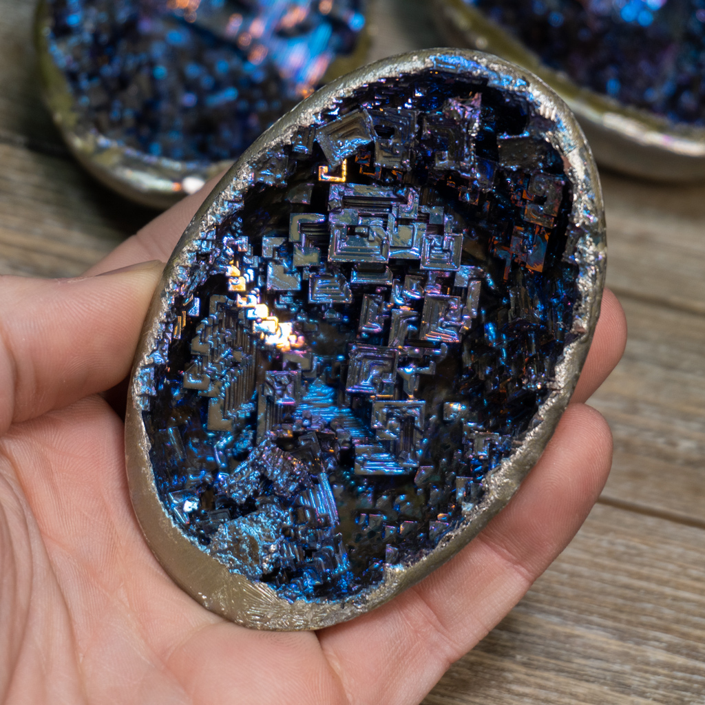 Blue Bismuth Shell - The Crystal Council