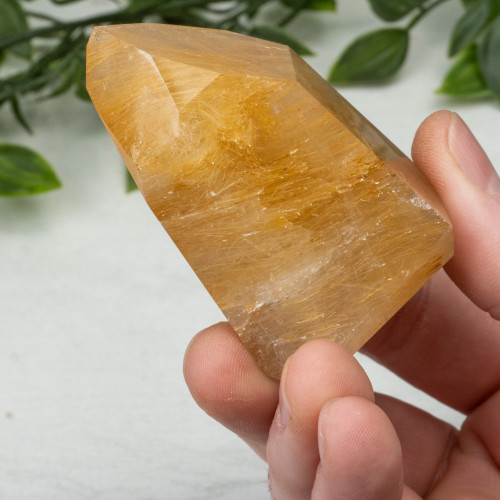 Rutile in Quartz Tower #2