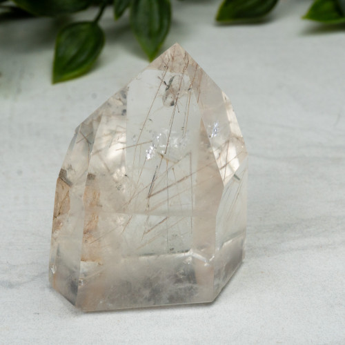 Rutile in Quartz Tower #1