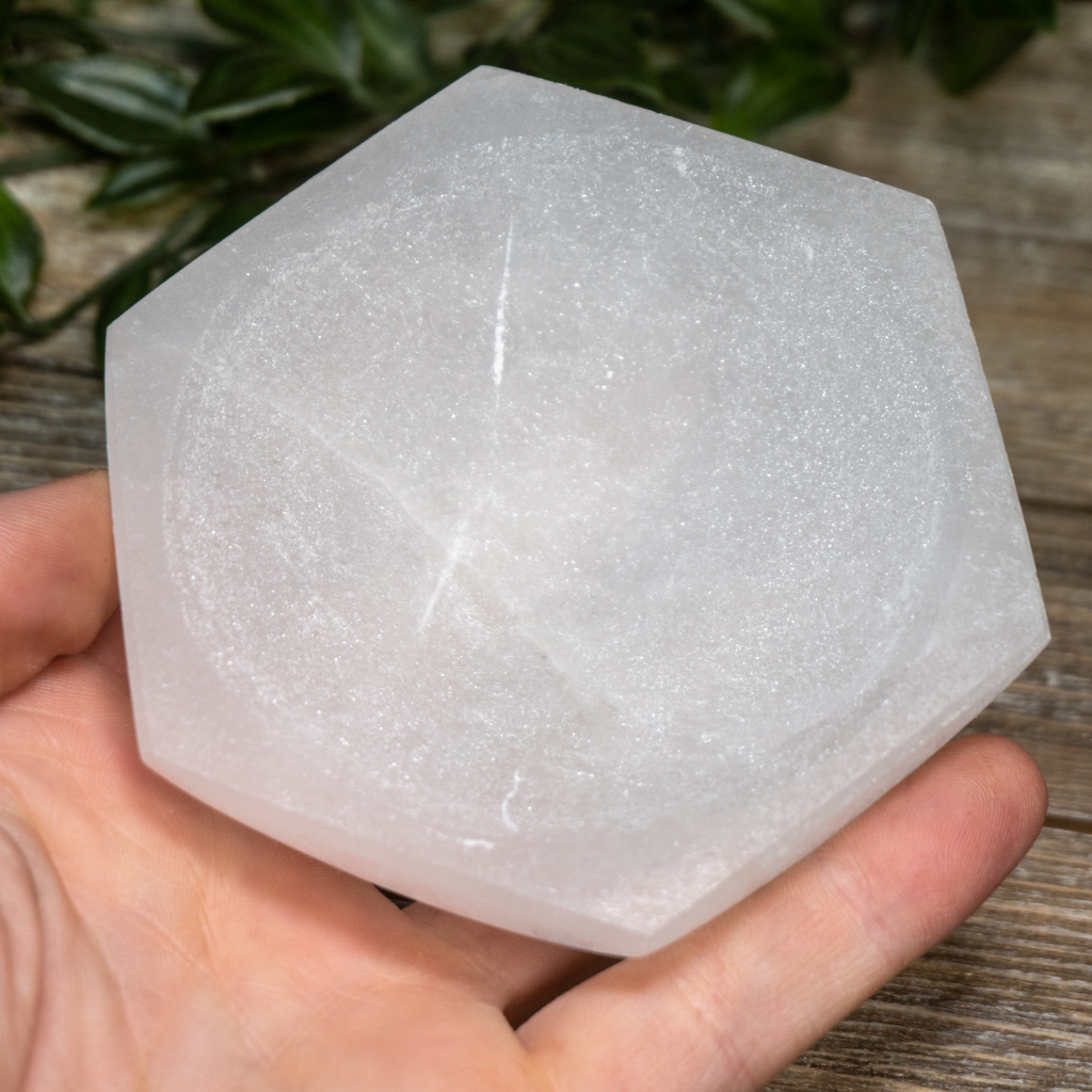 Selenite Hexagon Bowl