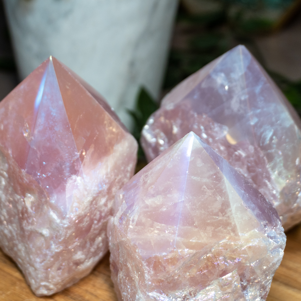 angel aura quartz crystals