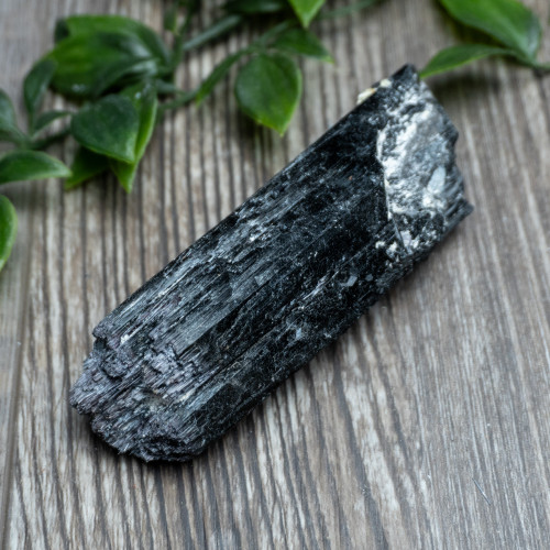 Black Tourmaline Crystallized with Hyalite Opal (Namibia) #6