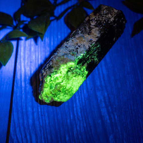 Black Tourmaline Crystallized with Hyalite Opal (Namibia) #5