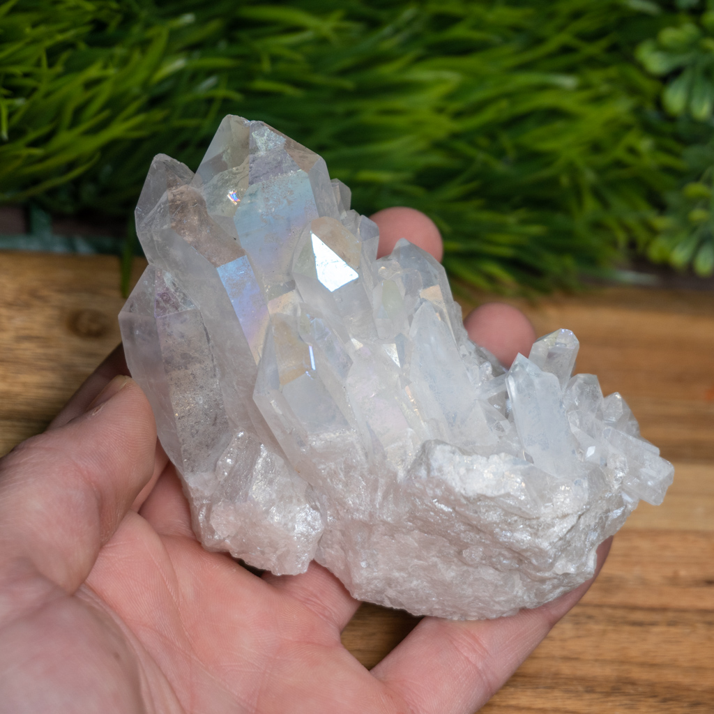 angel aura quartz crystal