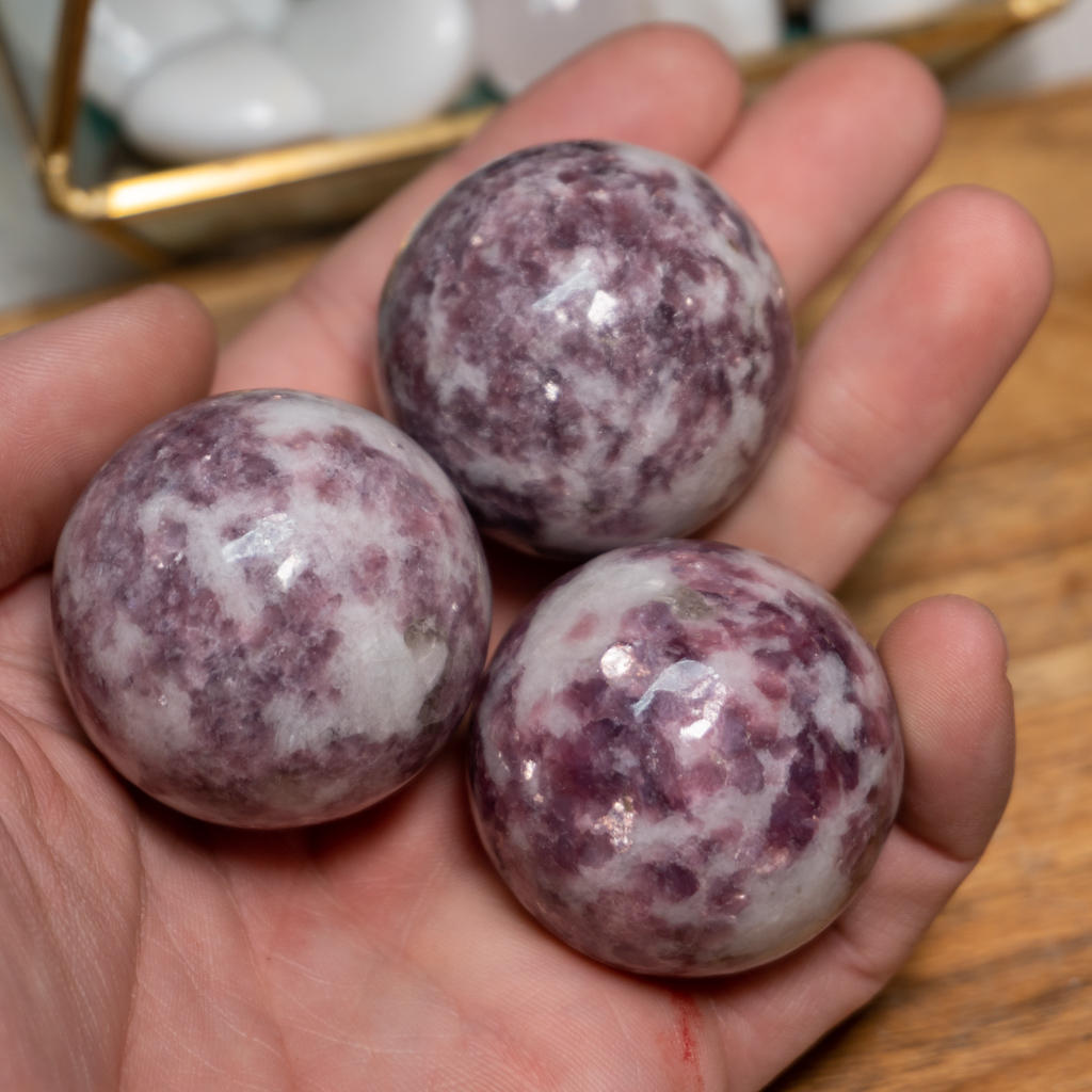 Lepidolite Sphere