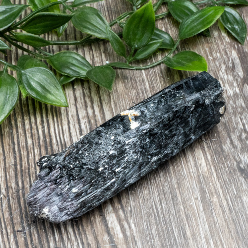 Black Tourmaline Crystallized with Hyalite Opal (Namibia) #8