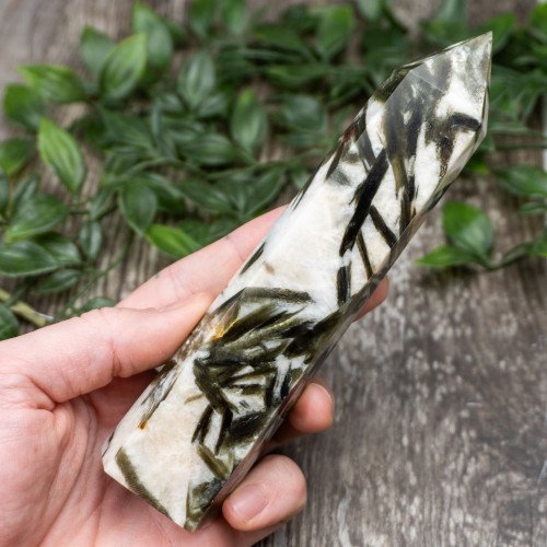 Green Mica in Quartz Tower #5