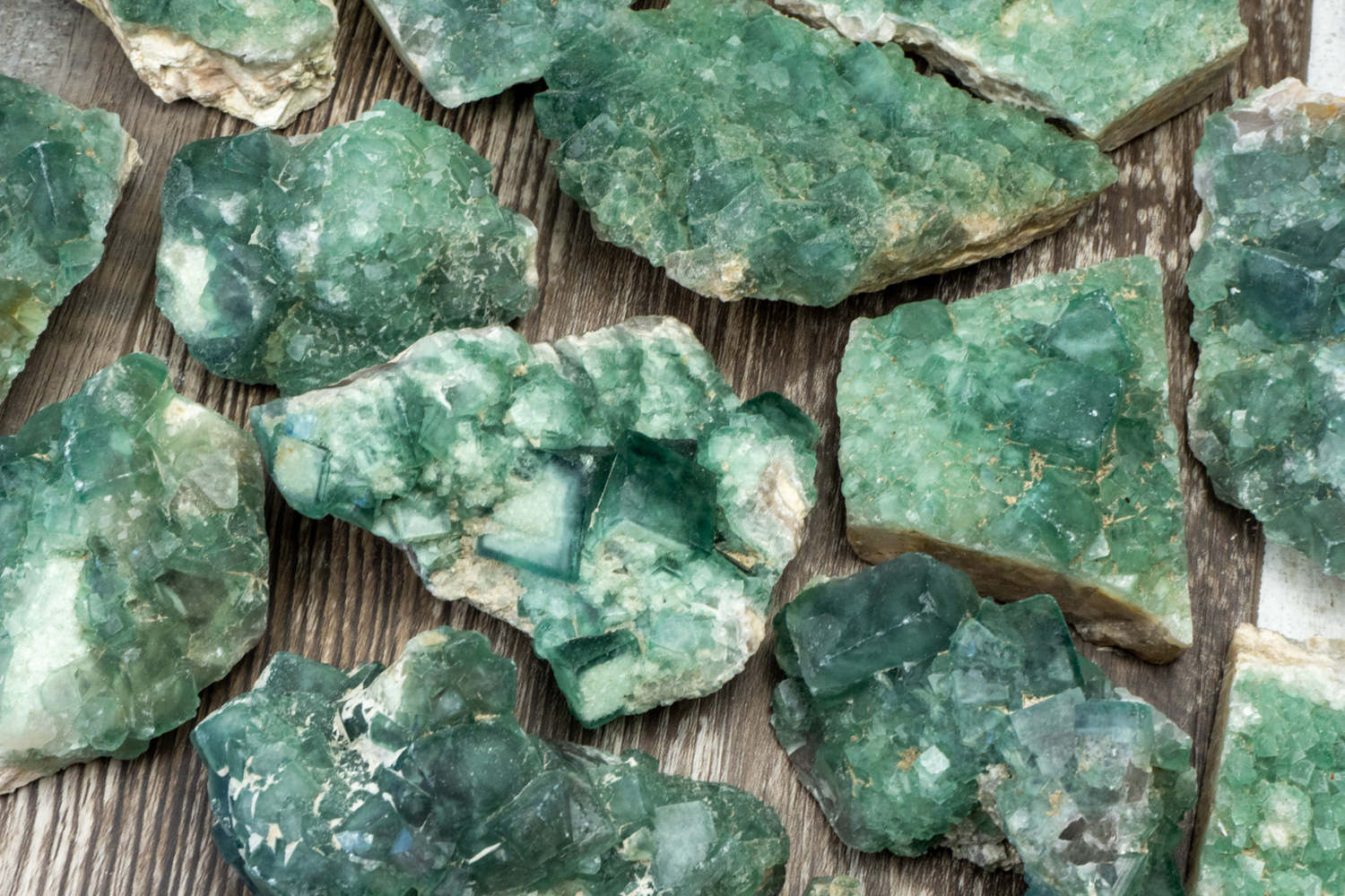 Green Fluorite crystal