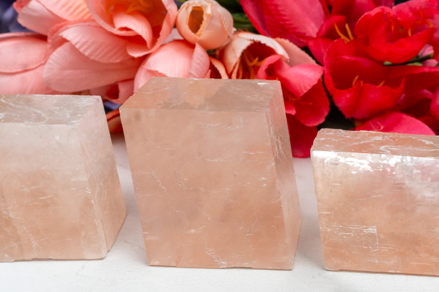 Pink Optical Calcite crystal