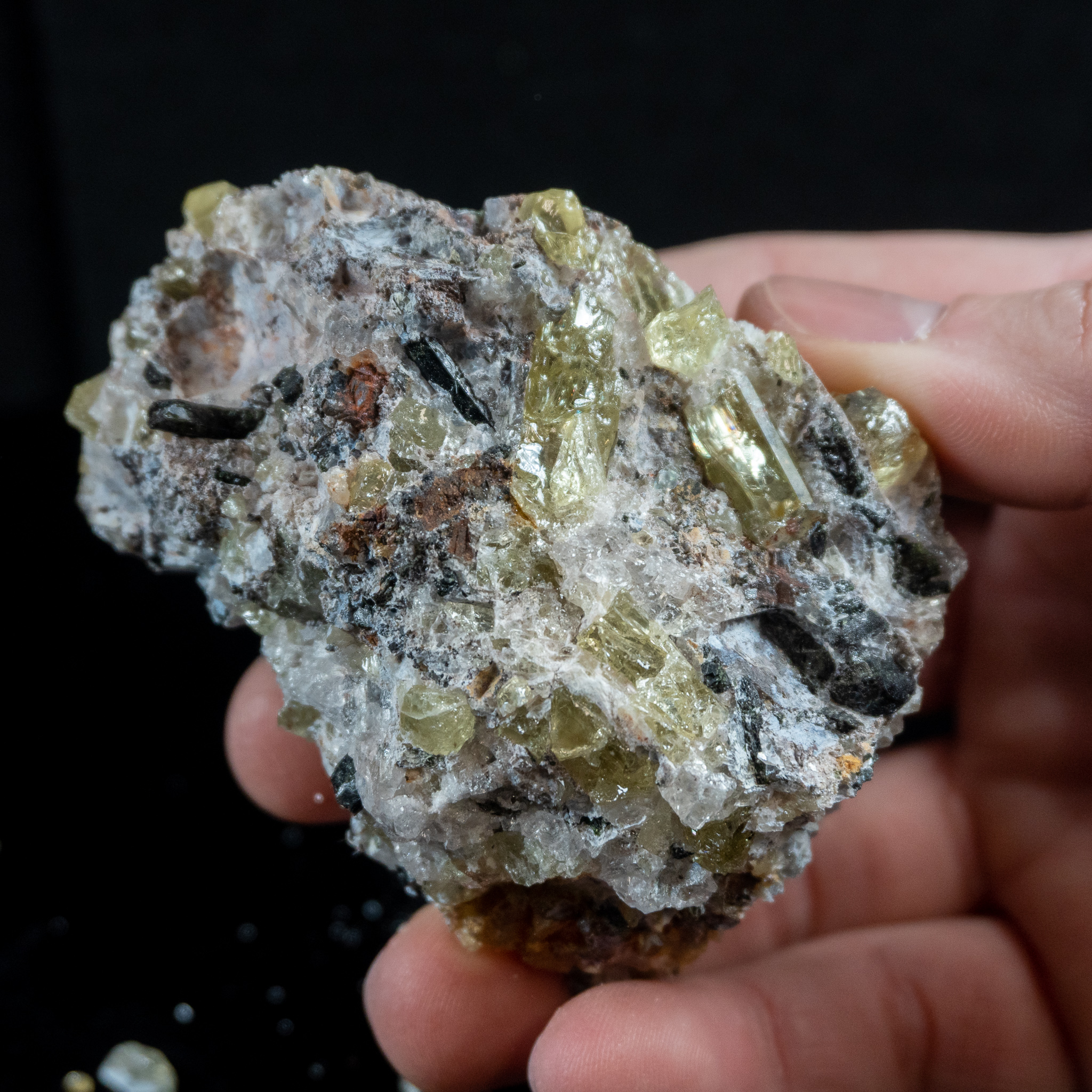 Green Apatite in Matrix #2