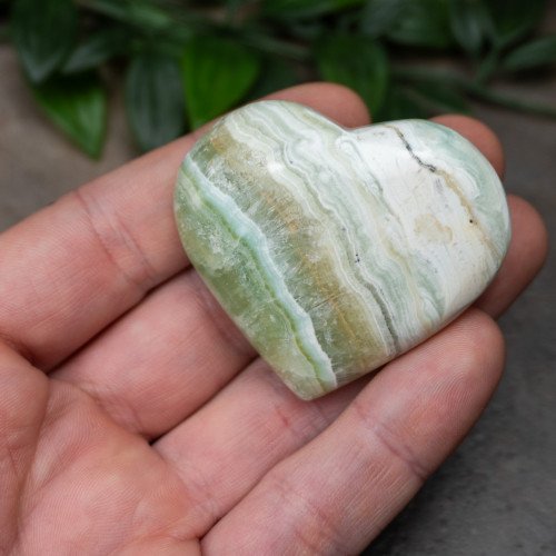 Kiwi Calcite Heart #8