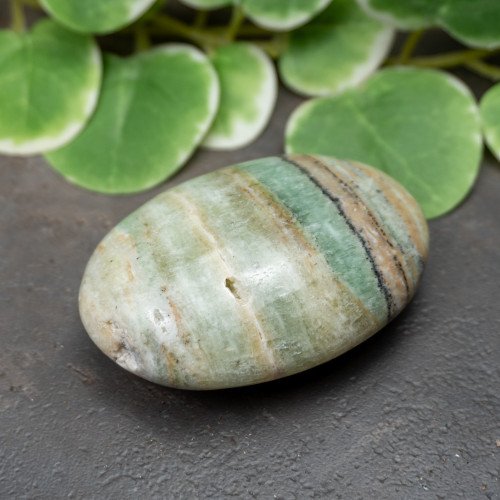 Kiwi Calcite Palmstone #3