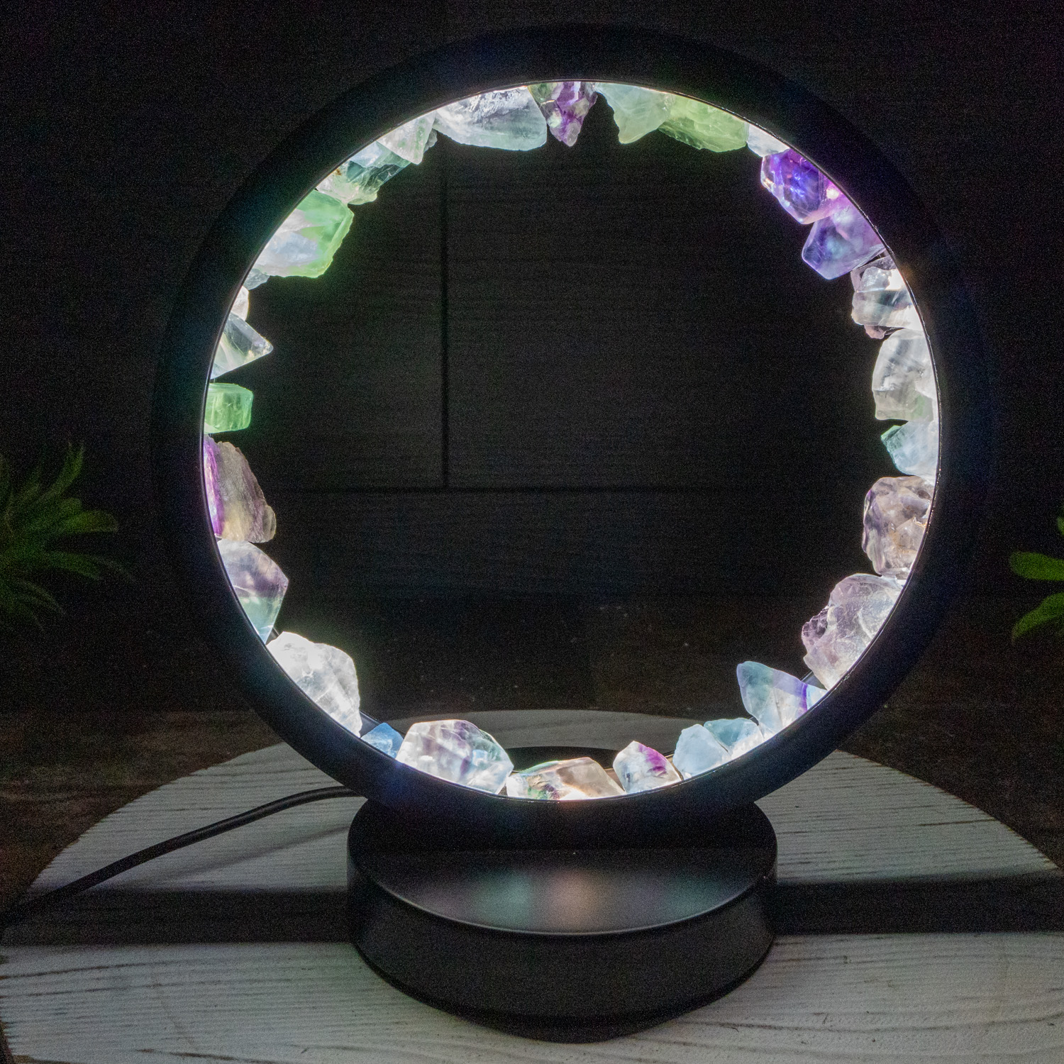 Rainbow Fluorite Portal Lamp