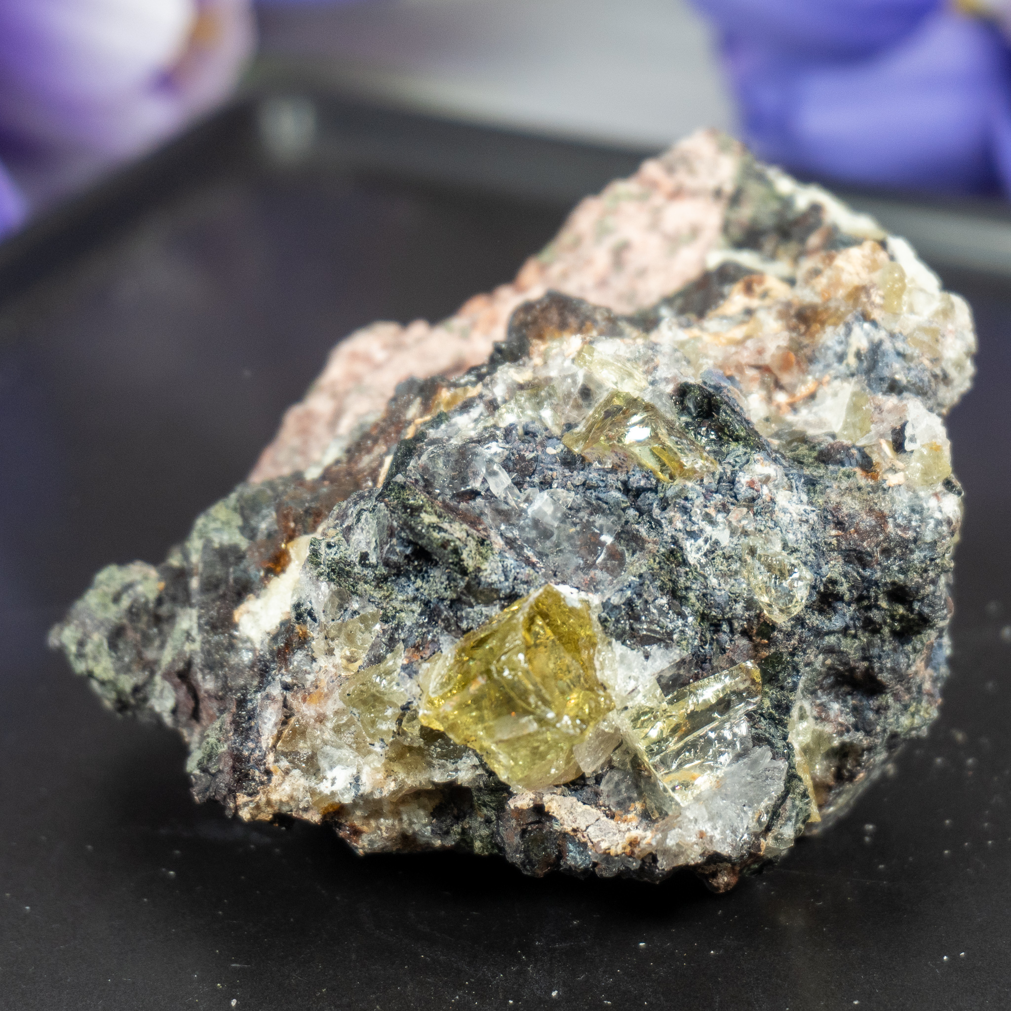 Green Apatite in Matrix #7