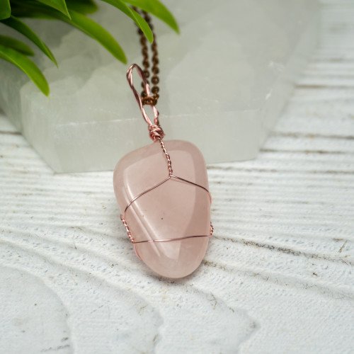 Rose Quartz Wire Wrap #2
