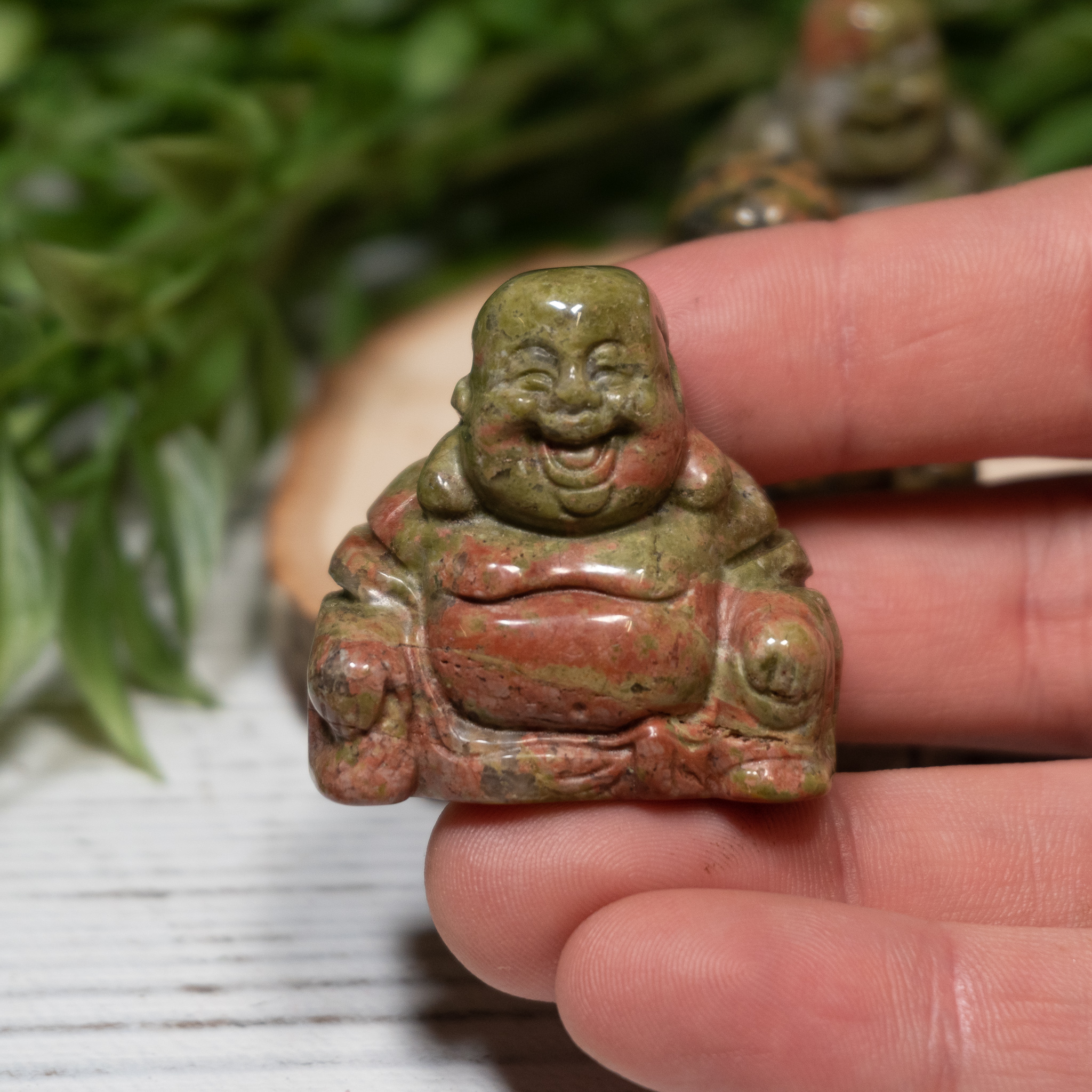 Unakite Buddha