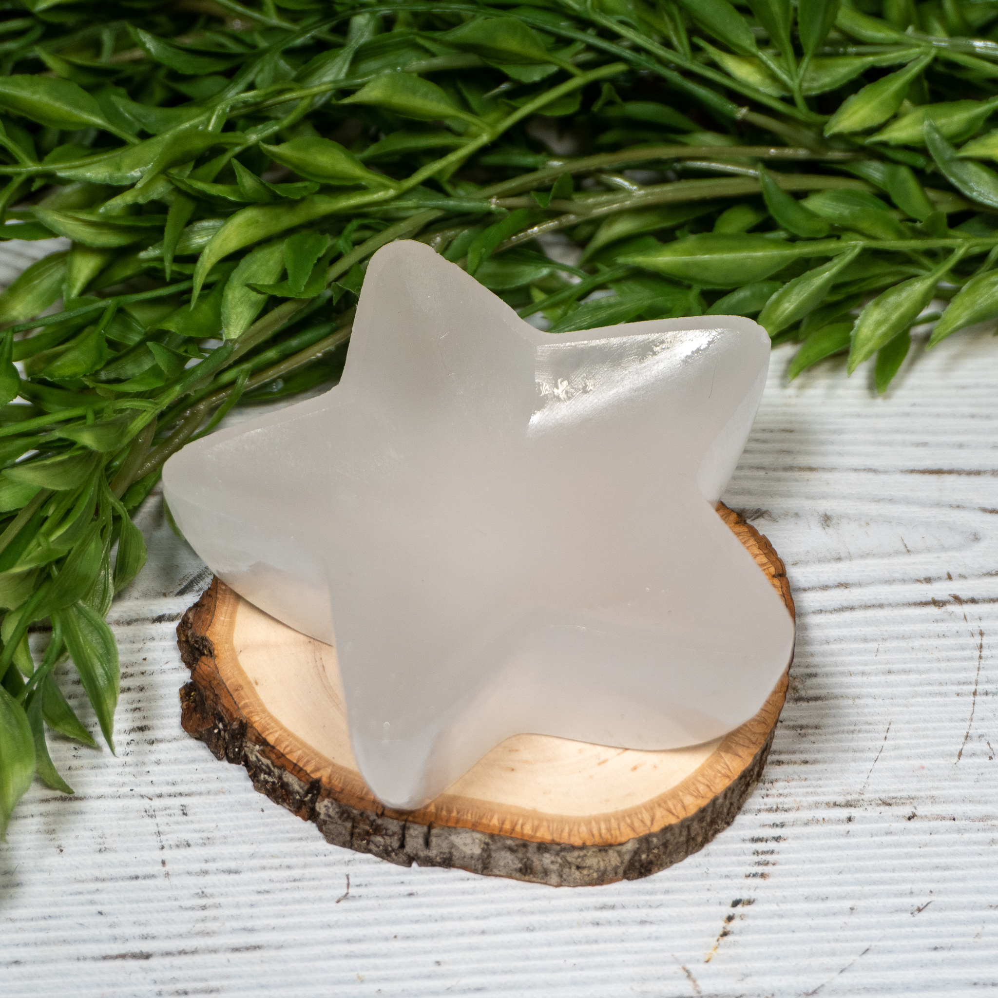 Selenite Star Bowl