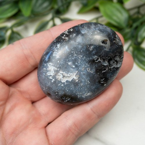 Blue Pacific Agate Palmstone #9