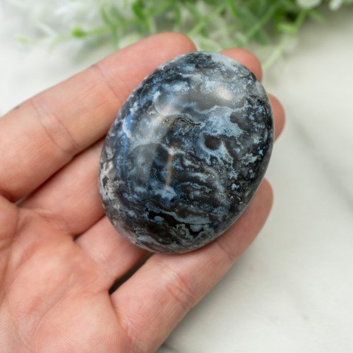 Blue Pacific Agate Palmstone #5