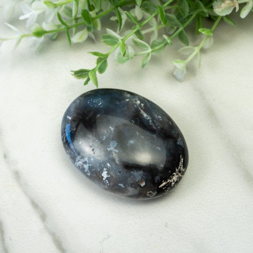 Blue Pacific Agate Palmstone #1