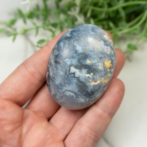 Blue Pacific Agate Palmstone #15