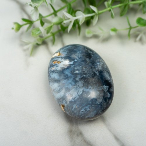 Blue Pacific Agate Palmstone #15