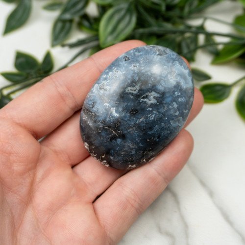 Blue Pacific Agate Palmstone #13