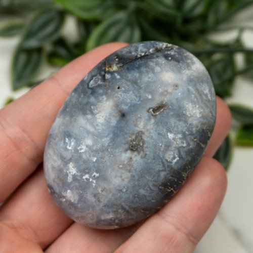Blue Pacific Agate Palmstone #12