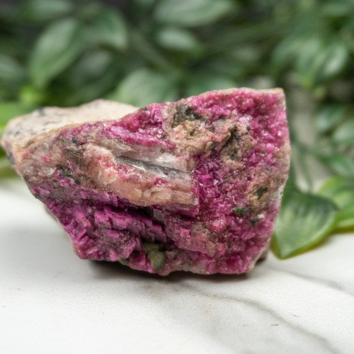 Cobaltoan Calcite with Malachite #6