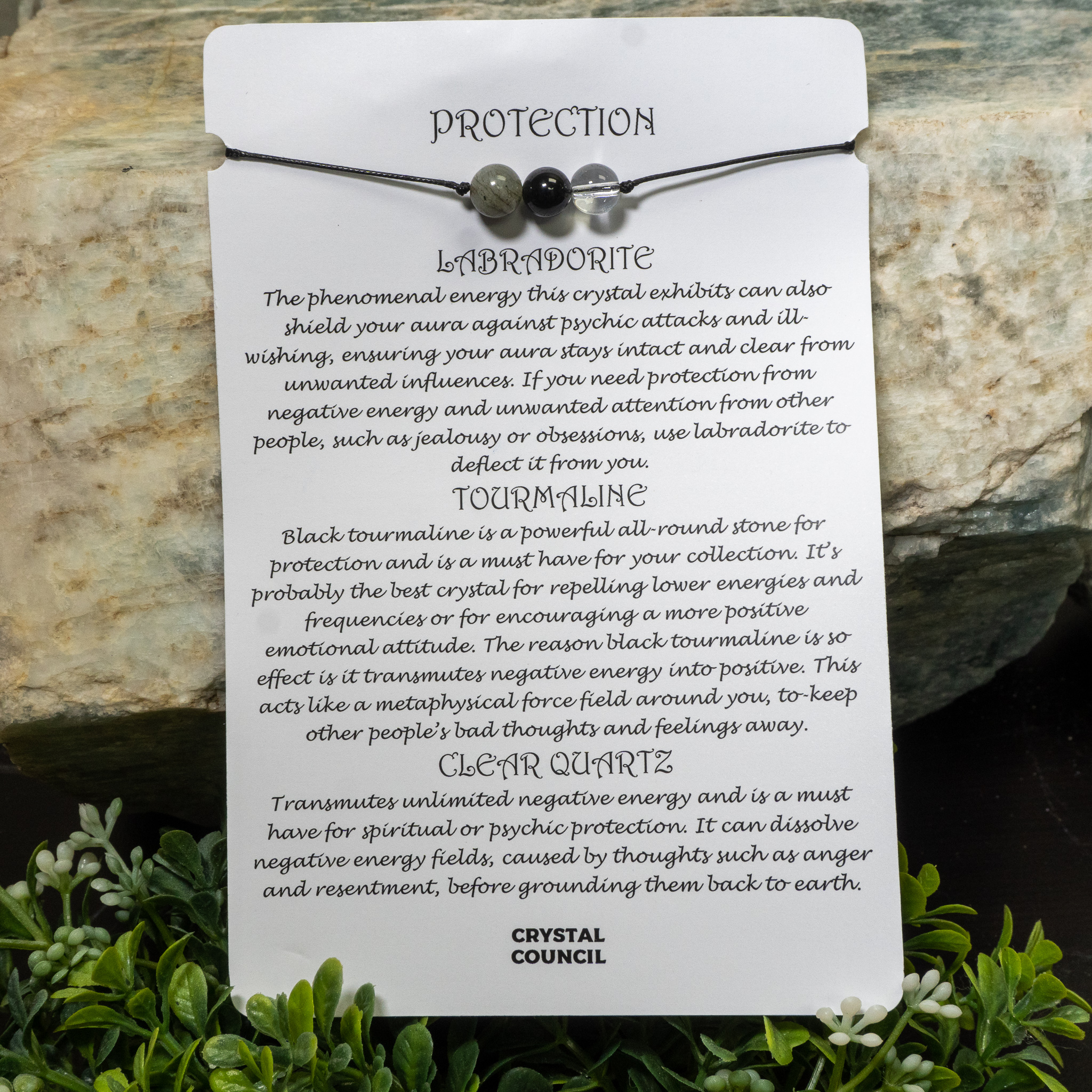 Protection Bracelet The Crystal Council