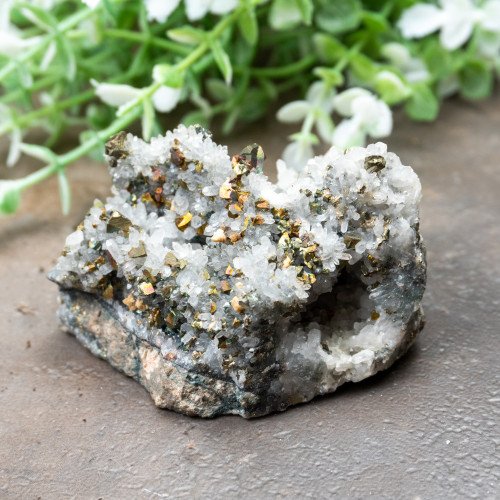 Chalcopyrite on Quartz #6