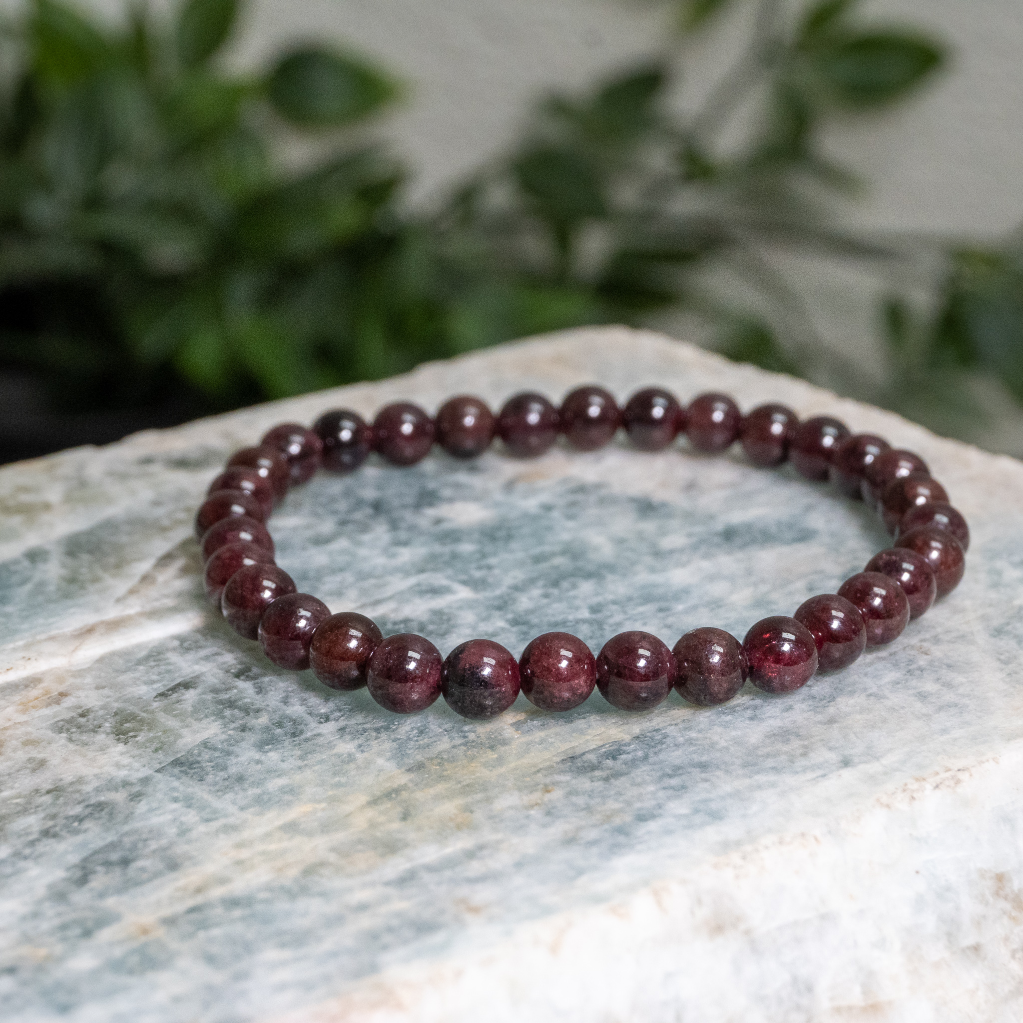 Garnet Bracelet 6mm