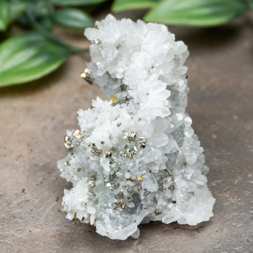 Pyrite on Druzy Quartz #2