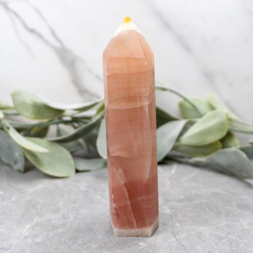 Strawberry Calcite Tower #1