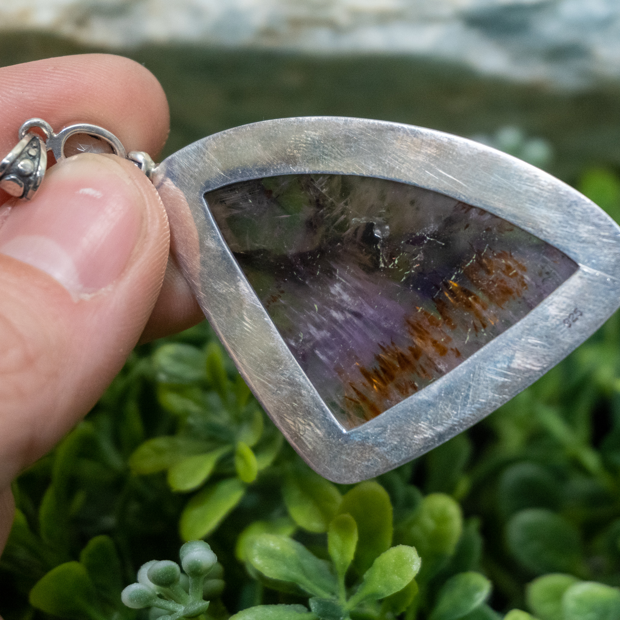 Super 7 Necklace #3 with Aquamarine