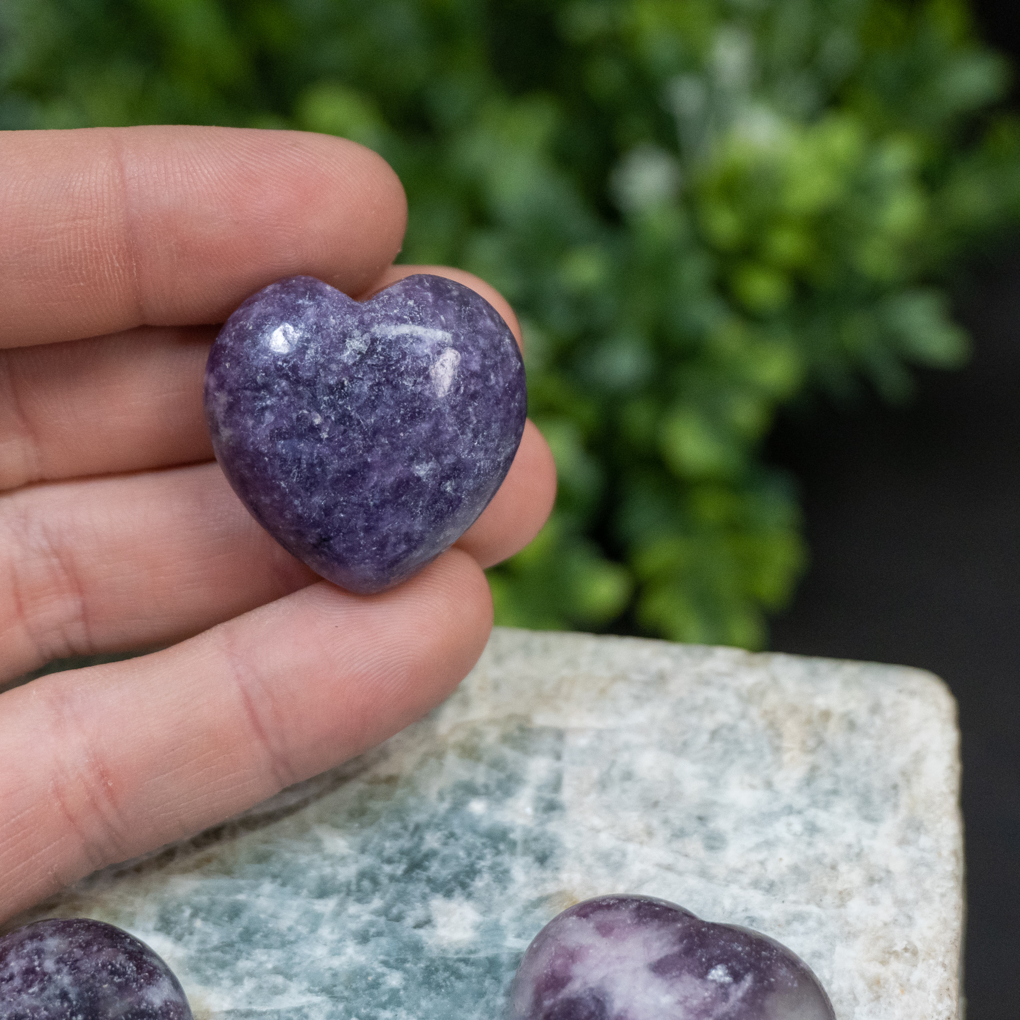Lepidolite Heart