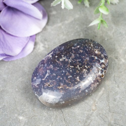 Purple Chalcedony Palmstone #7