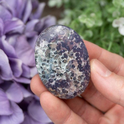 Purple Chalcedony Palmstone #5