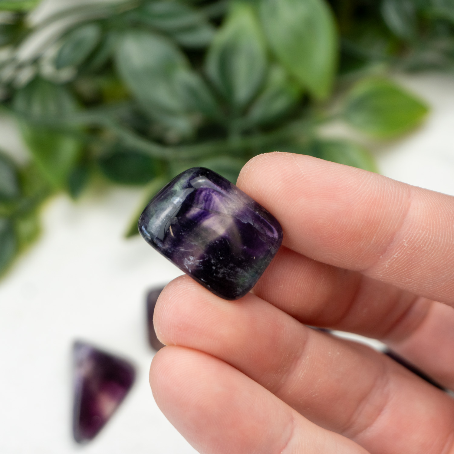 Purple Fluorite Tumbled