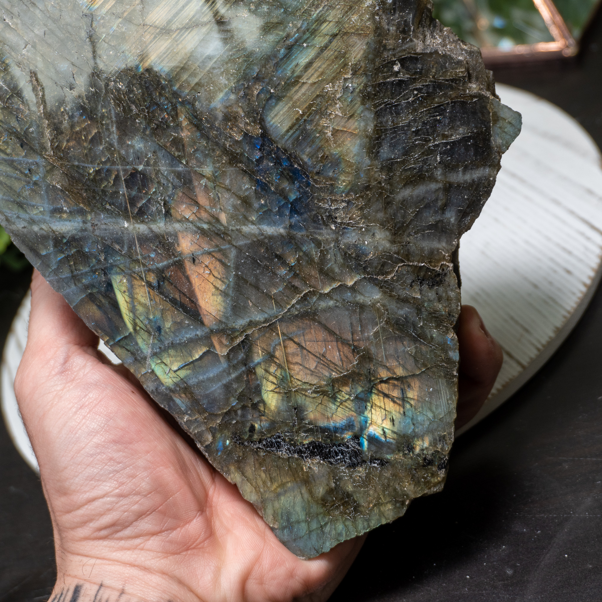 Labradorite Half Polished #2